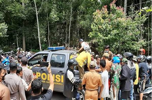 Konflik Lahan! Polisi Amankan Lokasi Sengketa Lahan Antara Warga Dan Perusahaan Tambang Di Pandeglang!